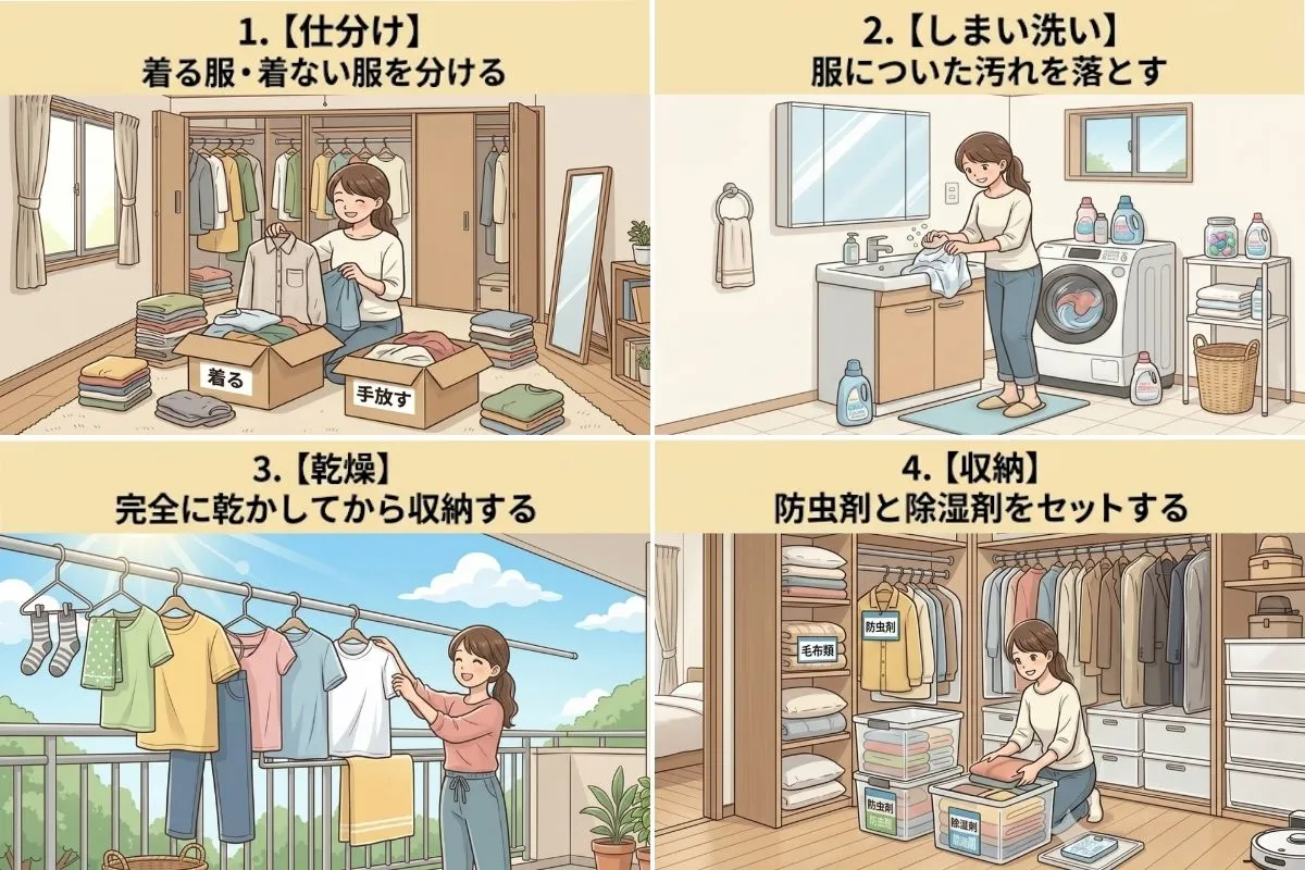 衣替えのやり方と正しい手順【4ステップ】